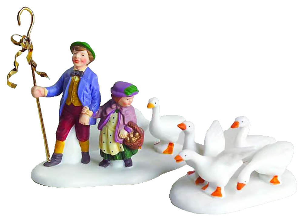 Department 56 Dickens Village Twelve Days of Christmas Six Geese A Laying 58382